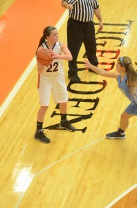 Senior guard Eryn Leek directs the attack for the champion Tigers.
