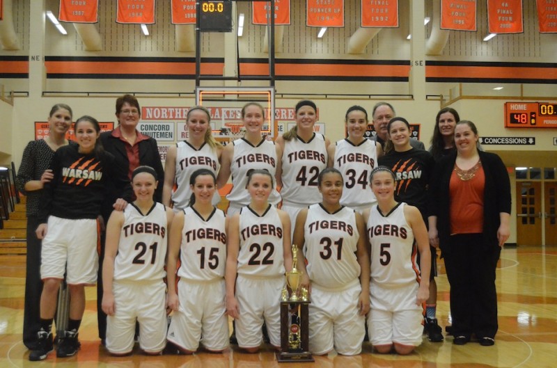The Warsaw girls basketball team claimed the championship of its own TCU Lady Tiger Tournament with two wins Monday.