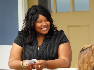 Diane Jones on the day of the dedication of her newly purchased home. (Photo provided)