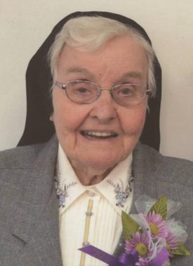 Sister Mary Edward Mason PHJC (Estella Mason) PHJC died on June 19, 2015, at the Catherine Kasper Home in Donaldson. She was 92 years of age. - Sister-Mary-Edward-Mason-PHJC