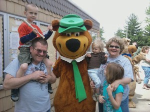 Yogi Bear is awake for the summer season.