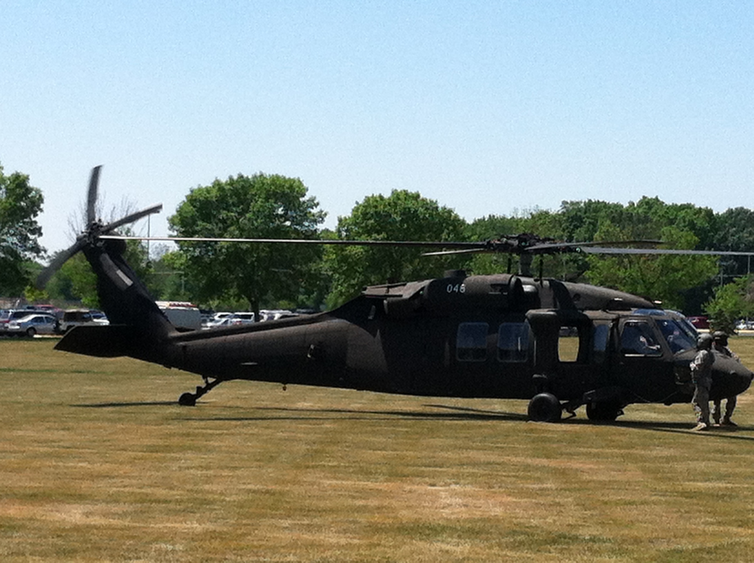 Blackhawk Helicopter at WCHS