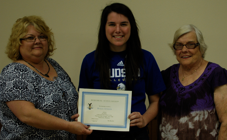 Molly Studer $500 Lady's Auxillary of The Eagles Scholarship Recipient 2012