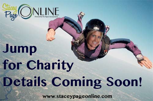 Stacey Page will jump from an airplane for charity soon!