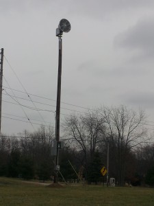 New severe weather sirens were installed in North Webster and will be tested next week. (Photo provided)