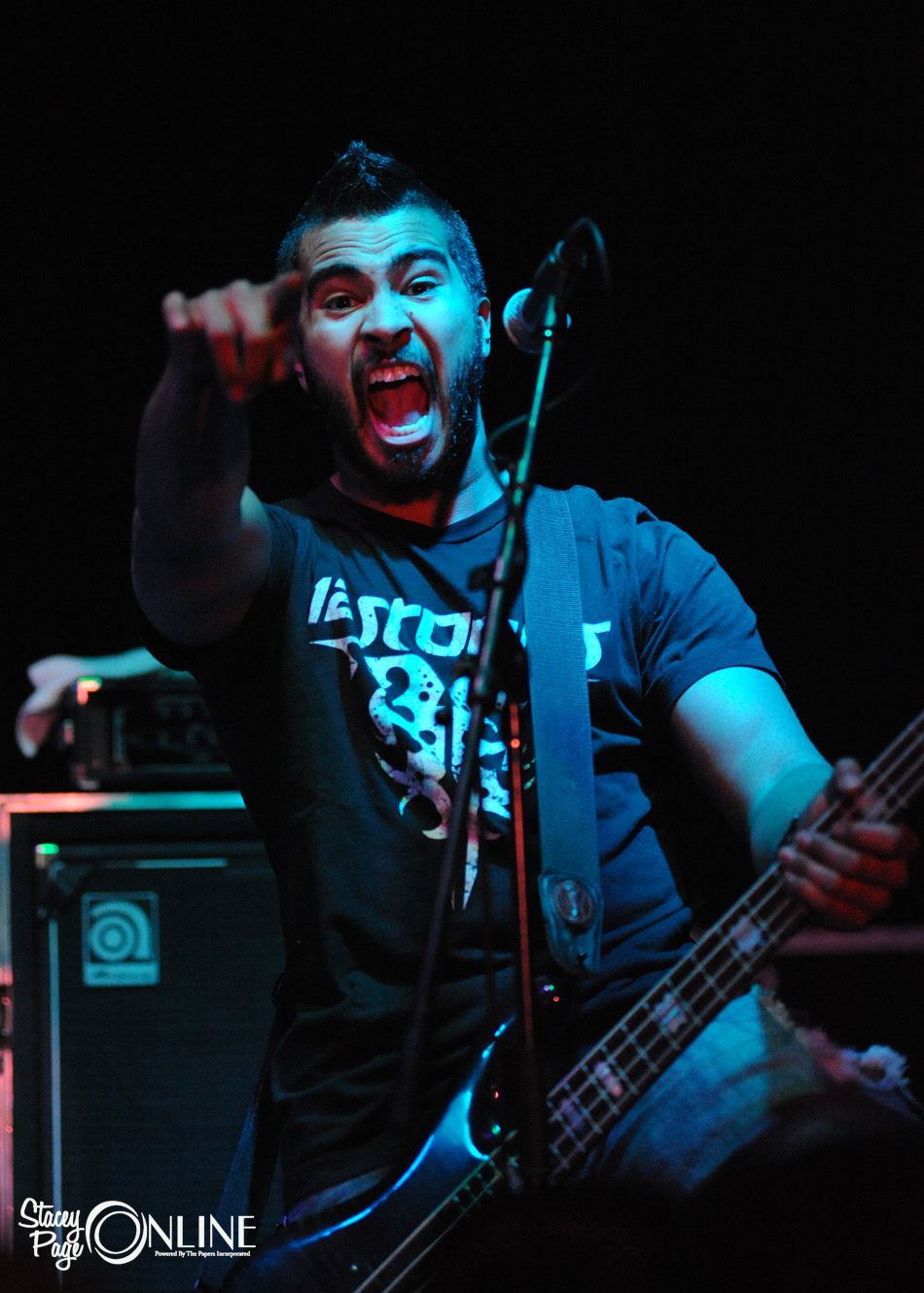 Digital Summer bassist Anthony Hernandez rocks out in Valpo.