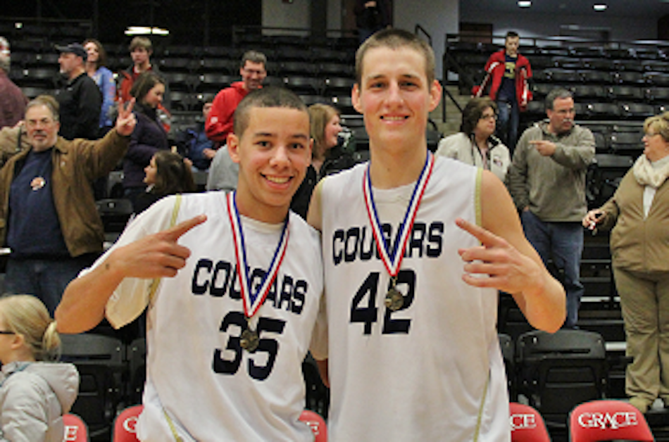 Zarek Finley and Calvin Prinsen of Lakeland Christian Academy earned all-tourney team honors in their own Cougar Classic (Photo provided by Scott Silveus)