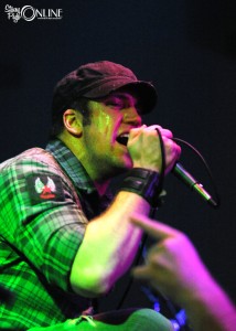 Digital Summer frontman Kyle Winterstein works the bands final tour stop Sunday night at the Warehouse in Valparaiso.
