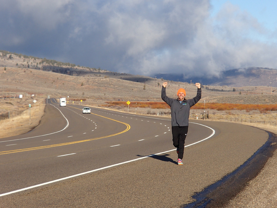 Tommy 'Danger' Locklin passes the 1,000-mile mark of running in Utah while on his 3,200-mile More Than Just Miles fundraising campaign to help those dealing with Cystic Fibrosis. (Photo provided by Tommy Locklin)