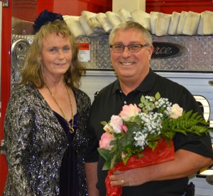 Bonnie Johnson was rescued from a burning mobile home on Sept. 25, 1994. On Thursday, more than 18 years later, she met her hero, Lloyd Shroyer. (Photos by Stacey Page)