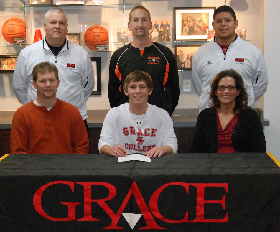 Jared Lemler, a catcher for the WCHS baseball team, signs to play at Grace College.