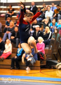 West Noble's Audree Ritchie performs her floor routine.