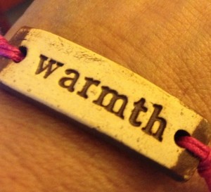 Everyone who goes into Combined Community Services and donates $10 to the Winter Warmth utility assistance program will receive a Mudlove bracelet.