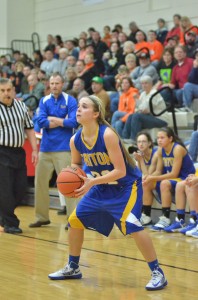 Triton's Kylie Mason had a big third quarter Friday night in a 48-44 win over Culver in sectional semifinal play at Oregon-Davis.