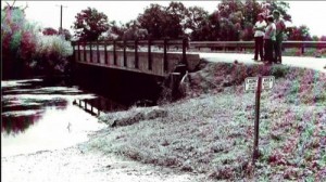 The body of Laurel Jean Mitchell was found in August 1975 at this bridge of the Elkhart River in Noble County. (Police file photo)