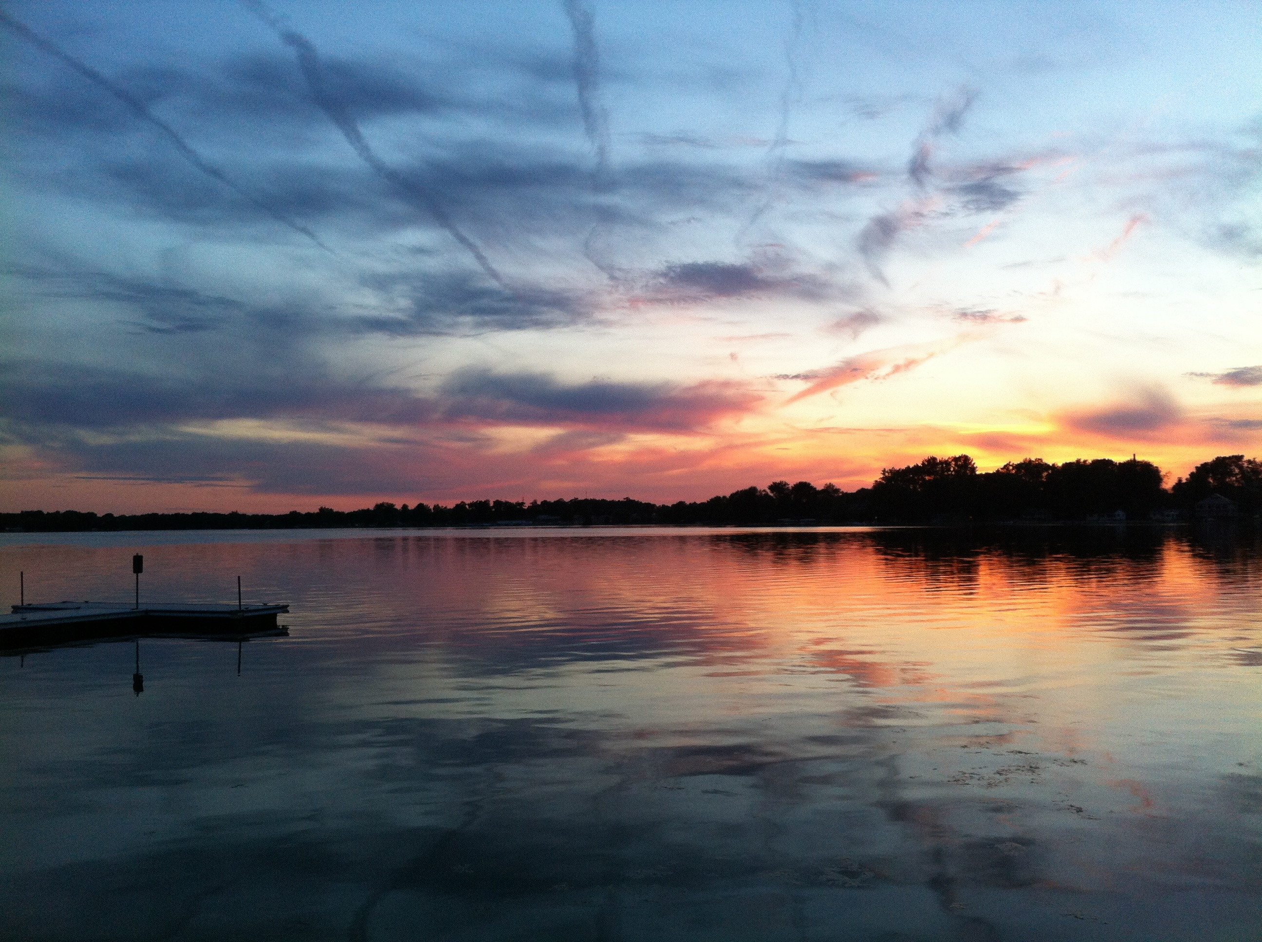 This was taken at Winona Lake in Fall of 2012. Beautiful sunset! Photo taken by Cher Davis.