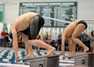 Warsaw's Caleb Snyder and Zach Taylor will be swimming for state spots at the Warsaw Boys Swimming Sectional.