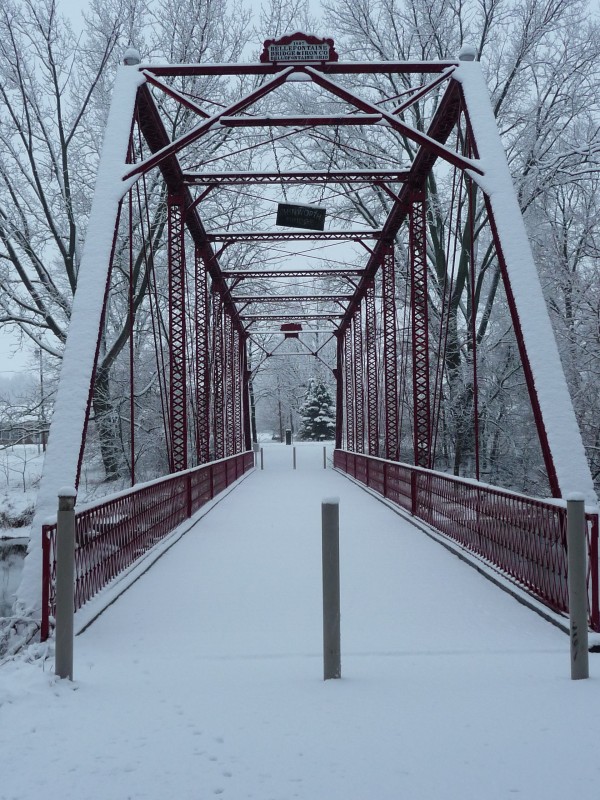 It is the Chinworth Bridge. Taken Feb 27th early in the morning after a fresh snowfall. Taken by Karen Long