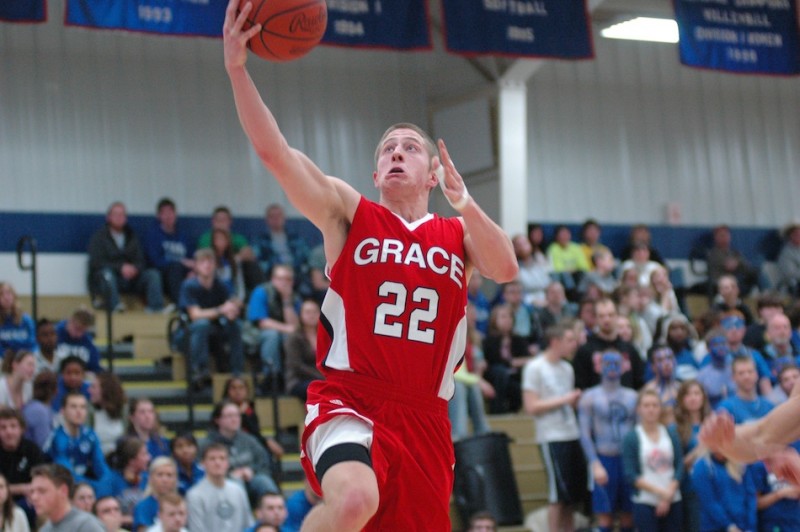 Grace's Elliot Smith, a former standout at Northridge High School, will be a key man for the Lancers in the NAIA National Tournament (Photo provided by Grace College Sports Information Department)