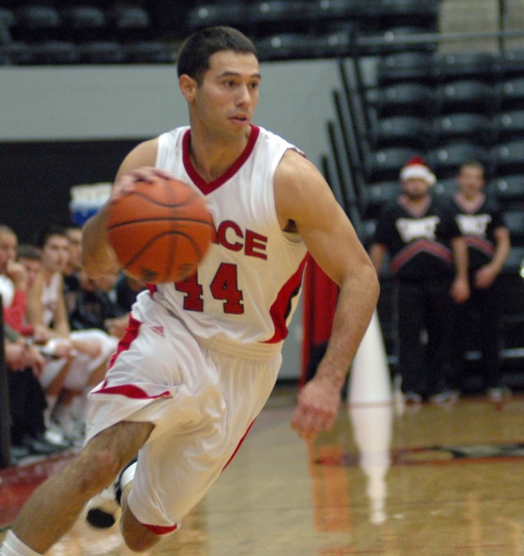 Grace College senior guard Bruce Grimm Jr., who hails from Rochester, will lead the Lancers into the NAIA National Tournament on Thursday (Photo provided by Grace College Sports Information Department)