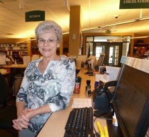 Eleanor Hooker has been an active North Webster Public Library volunteer since 2004.  She helps in the circulation department and also serves as president of the Board of Trustees.  “I’ve always enjoyed libraries, and I really enjoy interacting with the patrons,” says Eleanor. (Photo provided)