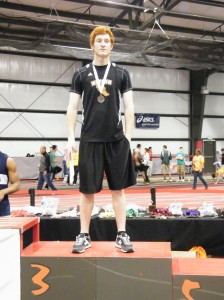 Warsaw's Stephen Kolbe was third in the high jump Saturday.