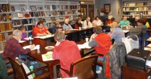 Photographed at the Feb. 27, FOL meeting are (clockwise): Juanita Robinett, Tom Willman, Pam Mackey, Wylon Lockhart, Cecilia Lindell, Suzanne Robinson, Pirkko Miller, Kay Dabler, Paula Markley, Vanessa Shafer, Becky Pressler, Mary Schmidt, Tammy Hess, Kelly Shock, Mike Shock, Sally Keith and Jeri Felts. (photo provided)