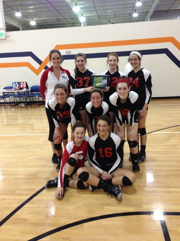 The Onyx 16 volleyball team won a tournament championship this weekend in Indianapolis (Photo provided by Pam Price)