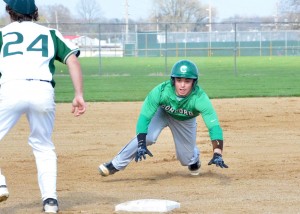 Concord's Nick DeFreese completes a triple in the first inning.