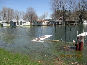 Sechrist Lake residents are dealing with flooding problems as the water level continues to rise. (Photo provided)