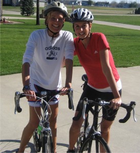 The Tracey’s Trails Fund, held at the Kosciusko County Community Foundation, will honor the memory of Tracey Yeager, shown at right, and will provide support for outdoor family fitness and recreation in Kosciusko County. Also pictured is Tracey’s friend and fitness partner, Tara Carlile. (Photo provided)