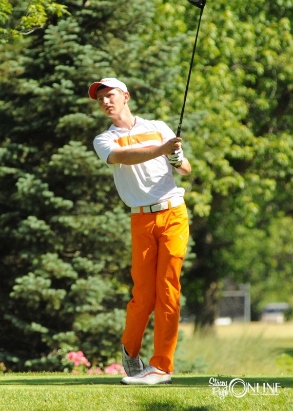 Senior Jon Schram, shown during the 2012 season, will be a key man for No. 2 Warsaw Saturday in the Tiger Invitational at Stonehenge (Photo by Mike Deak)