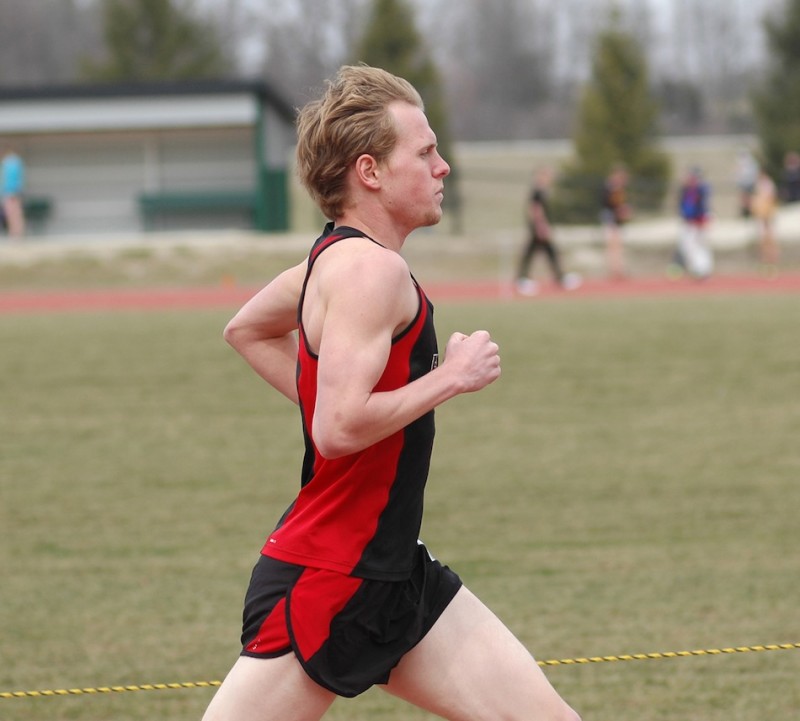 Ben Drew was part of the 4 X 800 relay team for Grace College that placed second at the NCCAA Outdoor National Championships to earn All-American honors (Photo provided by Grace College Sports Information Department)