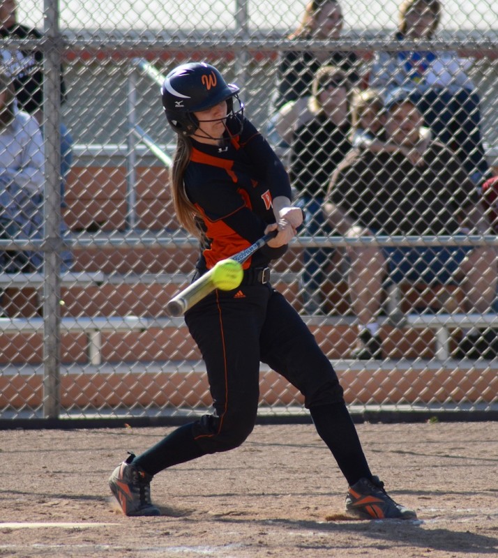 Kayla Snider takes a rip Monday during Warsaw's home win over Concord.