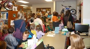 The North Webster Elementary School kindergarten classes toured the Library on May 24.  They learned about borrowing books and the Summer Reading Program. (photo provided)