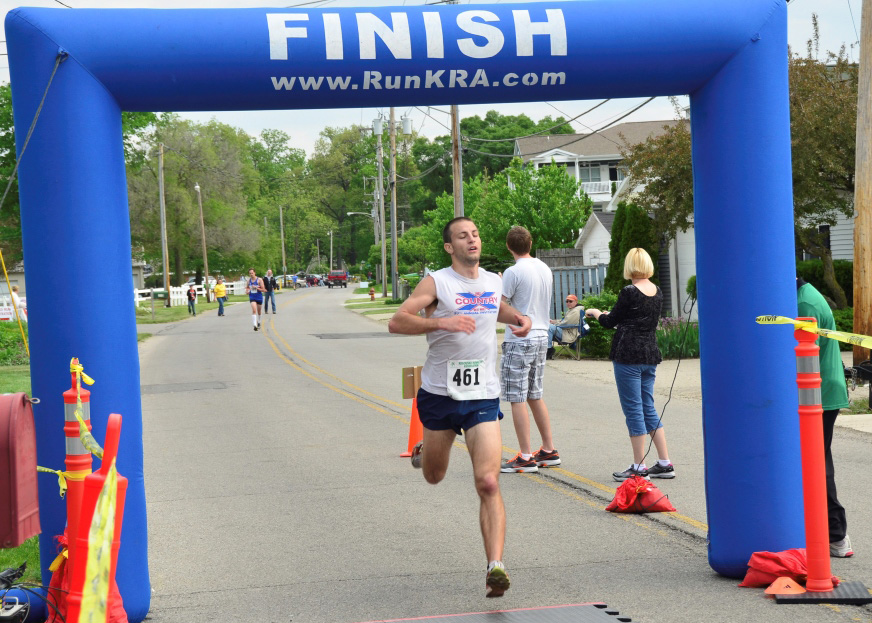 Tyler Alles of Ligonier was the overall winner of the Junior Achievement 5K held Saturday in Syracuse. (Photos provided)