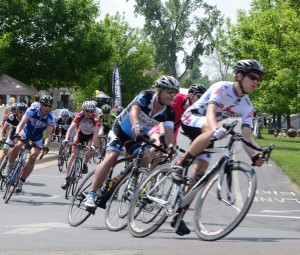 Criterium races were among a series of events that took place during the weekend-long Fat & Skinny Tire Fest. Criterium races were held on the island in Winona Lake.