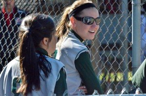 Wawasee's Ashlynn Fisher smiles during play against Goshen. Fisher scored a key run in the fourth inning.