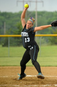 Panther ace Mikeila Boroff struck out 18 Trojans.