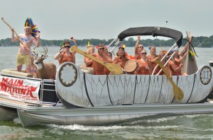 Winning the 2012 Wawasee Flotilla Commodore Trophy was this entry by the Women of Today