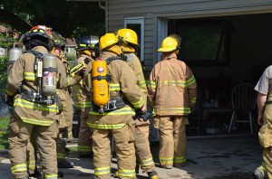 Members of the Seward Township/Burket Fire Department responded to a home fire at 3674 S. SR 25, Burket, near Palestine Lake. (photo by Alyssa Richardson)