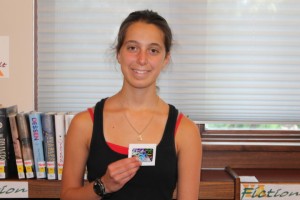 Alexandria Batista was the winner of the grand prize drawing when Beneath the Surface Reading Program for teens ended July 17.  (Photo provided) 