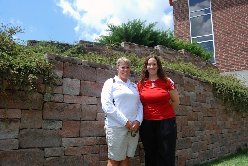 Grace College coaches Heather Johnson (left) and Andria Harshman are taking their softball and volleyball teams on mission trips (Photo provided by Grace College Sports Information Department)