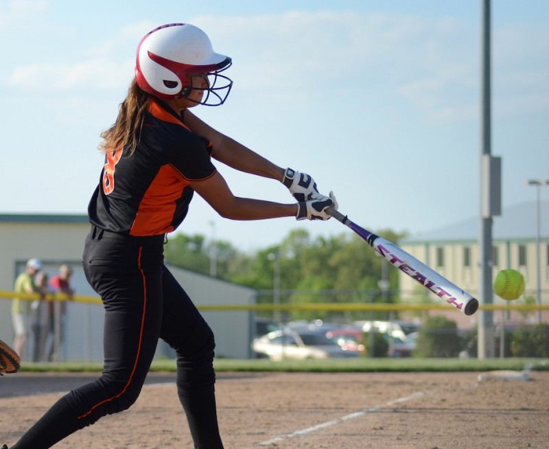 Warsaw's Ashley Ousley takes a rip during this past prep season. The WCHS senior to be will compete in the ASA Nationals (File photo by Jim Harris)