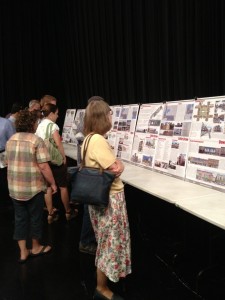 Warsaw residents came out Thursday night to hear, and see, ideas for Warsaw's future as presented by Ball State University urban planning students. (Photo by Stacey Page)