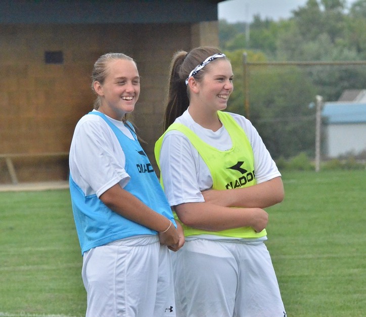 Sophomores Maddie Birch (left) and Nicole Streby (right) will help to keep Wawasee smiling all season. 