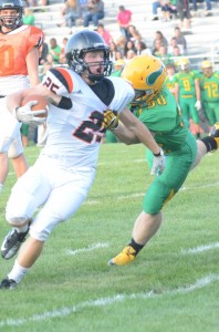 Warsaw senior Tanner Balazs had a strong showing in a scrimmage at Tippecanoe Valley Friday night (Photos by Scott Davidson)