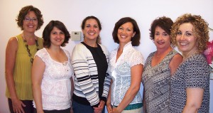 Spectrum Day Spa’s clients and staff celebrated the spa’s 20th anniversary by raising over $300 to help support The Beaman Home’s plans to build a new emergency shelter and outreach center.  Picture from left are Sharon Roberts, Amy Elliott, Tracie Hodson, Julia Garner, Darleen Hunter and Bernadette Kelsey. (Photo provided)