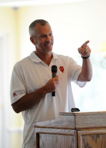 Indiana University baseball head coach Tracy Smith (Photo by Mike Deak)