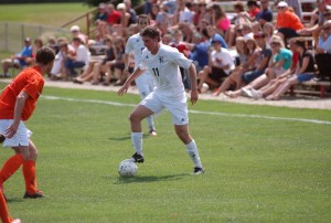 The Grace College men's soccer team will be the Game of The Week Sept. 25 when they host Indiana Wesleyan. Shown above is Steven Fiema of the Lancers (Photo provided by Grace College Sports Information Department) 